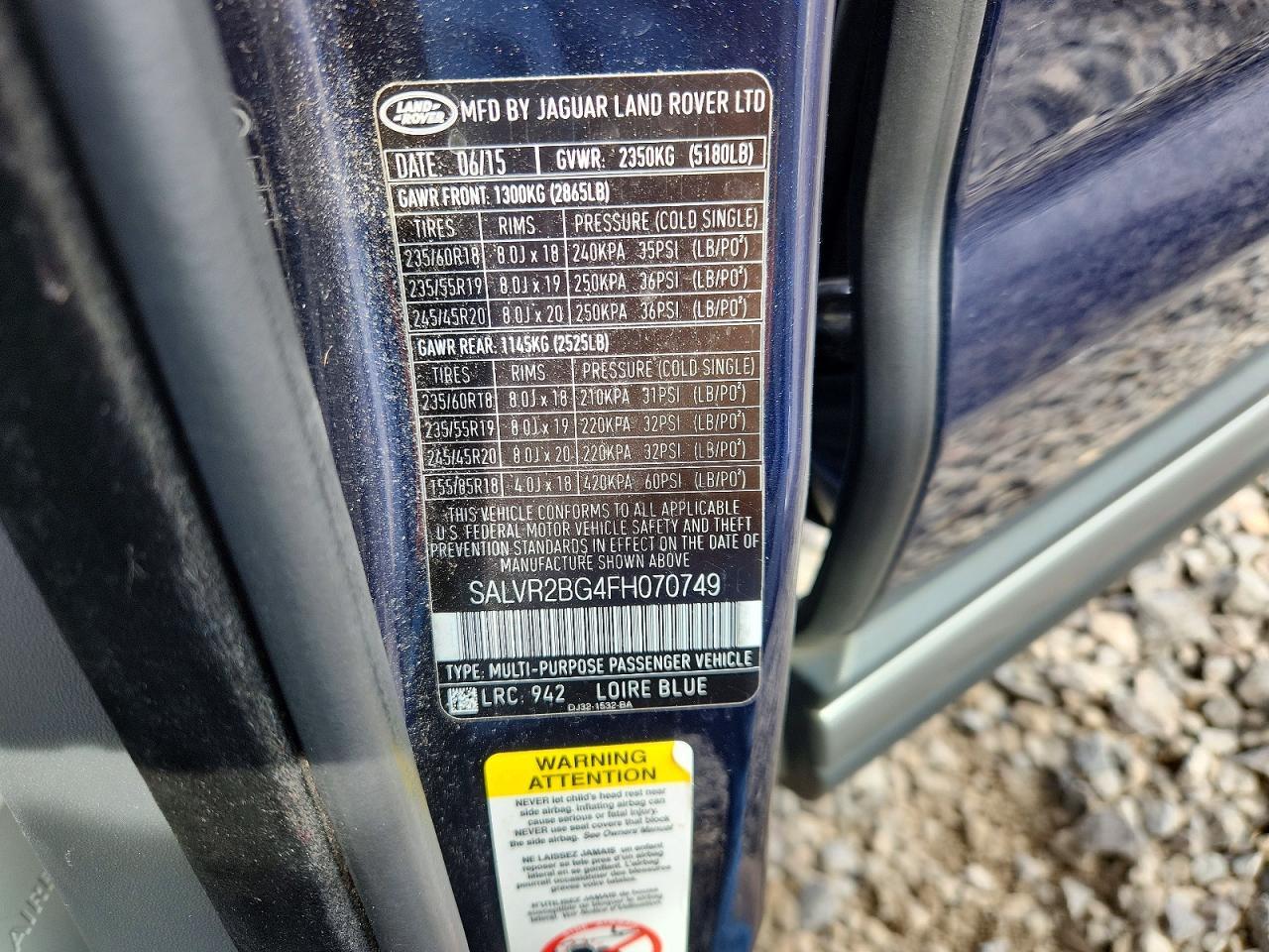 2015 Land Rover Range Rover Evoque Pure Premium - zdjęcie 12