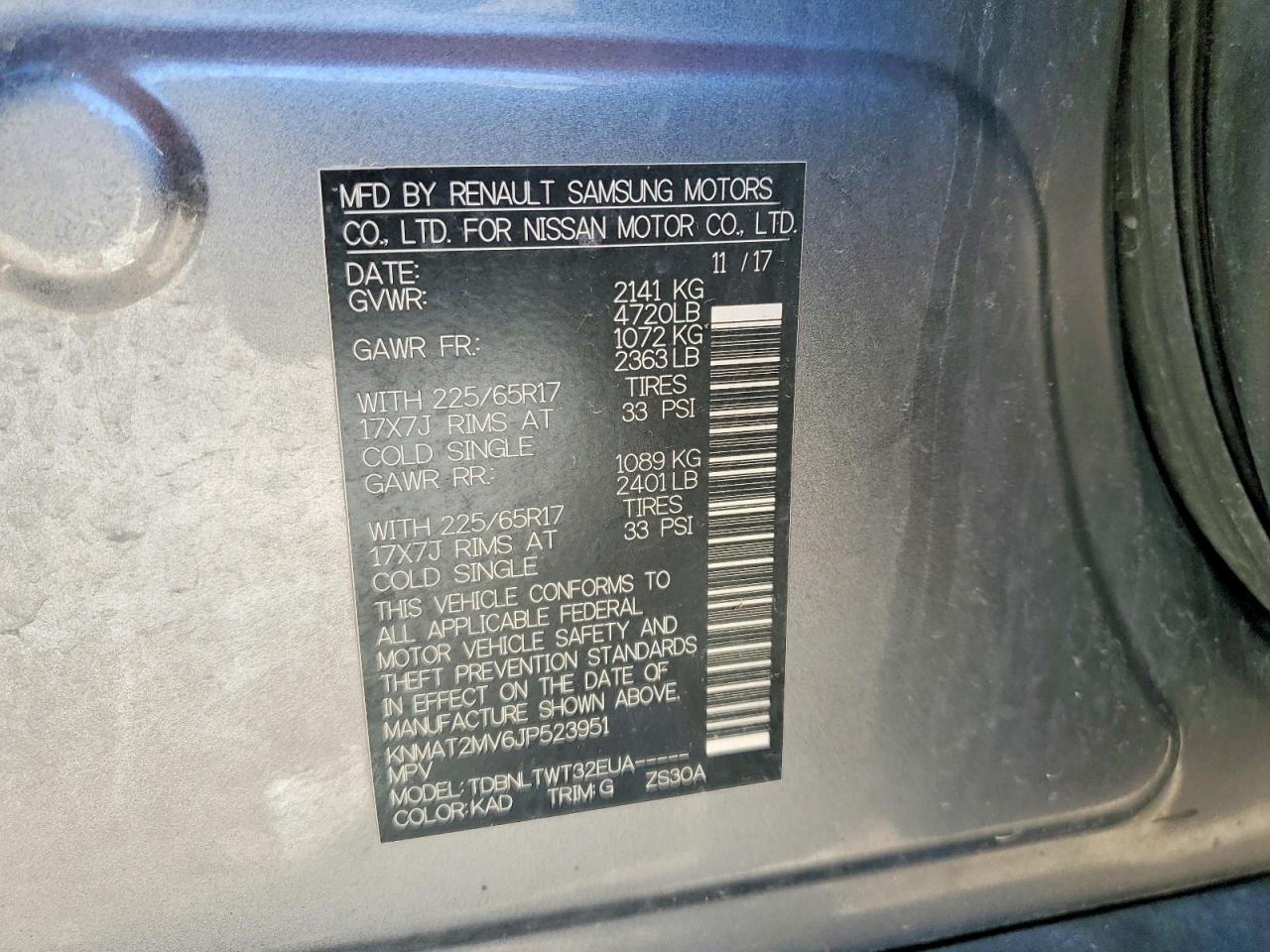 2018 Nissan Rogue Sv - zdjęcie 12