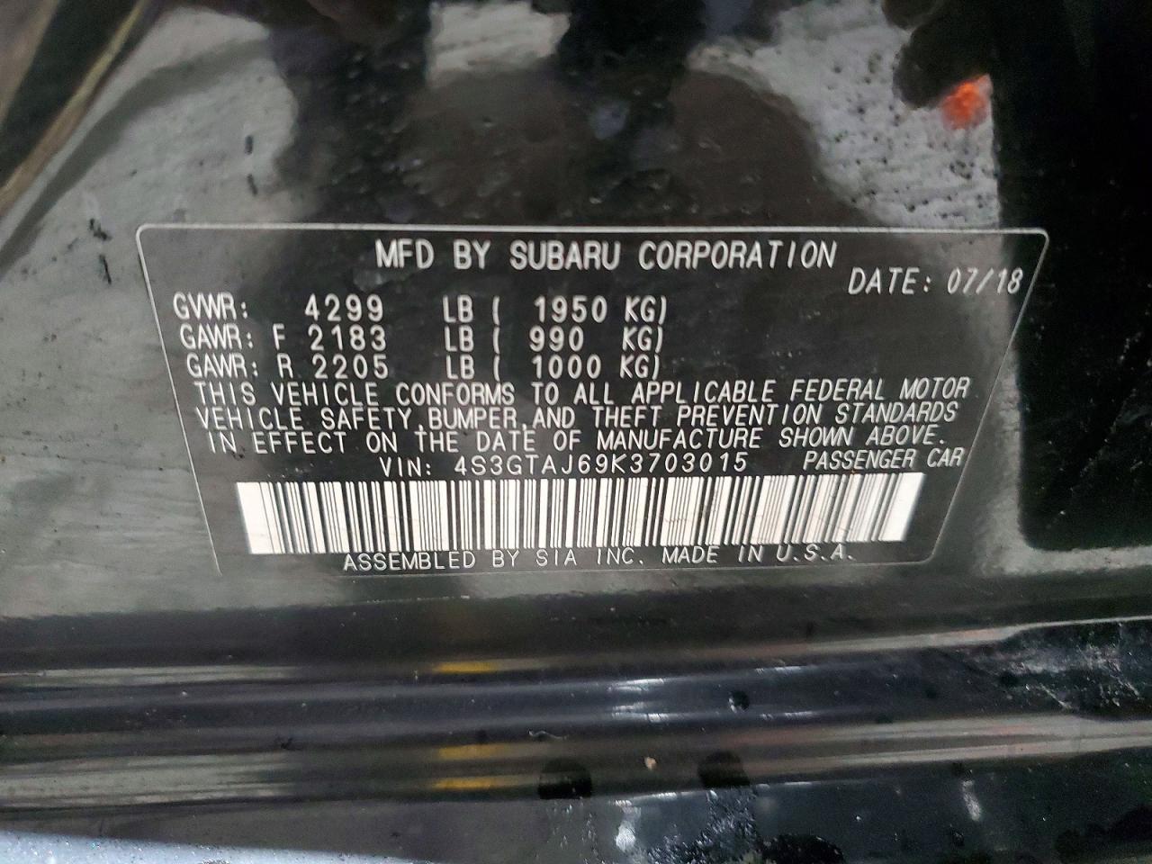 2019 Subaru Impreza Sport - zdjęcie 13