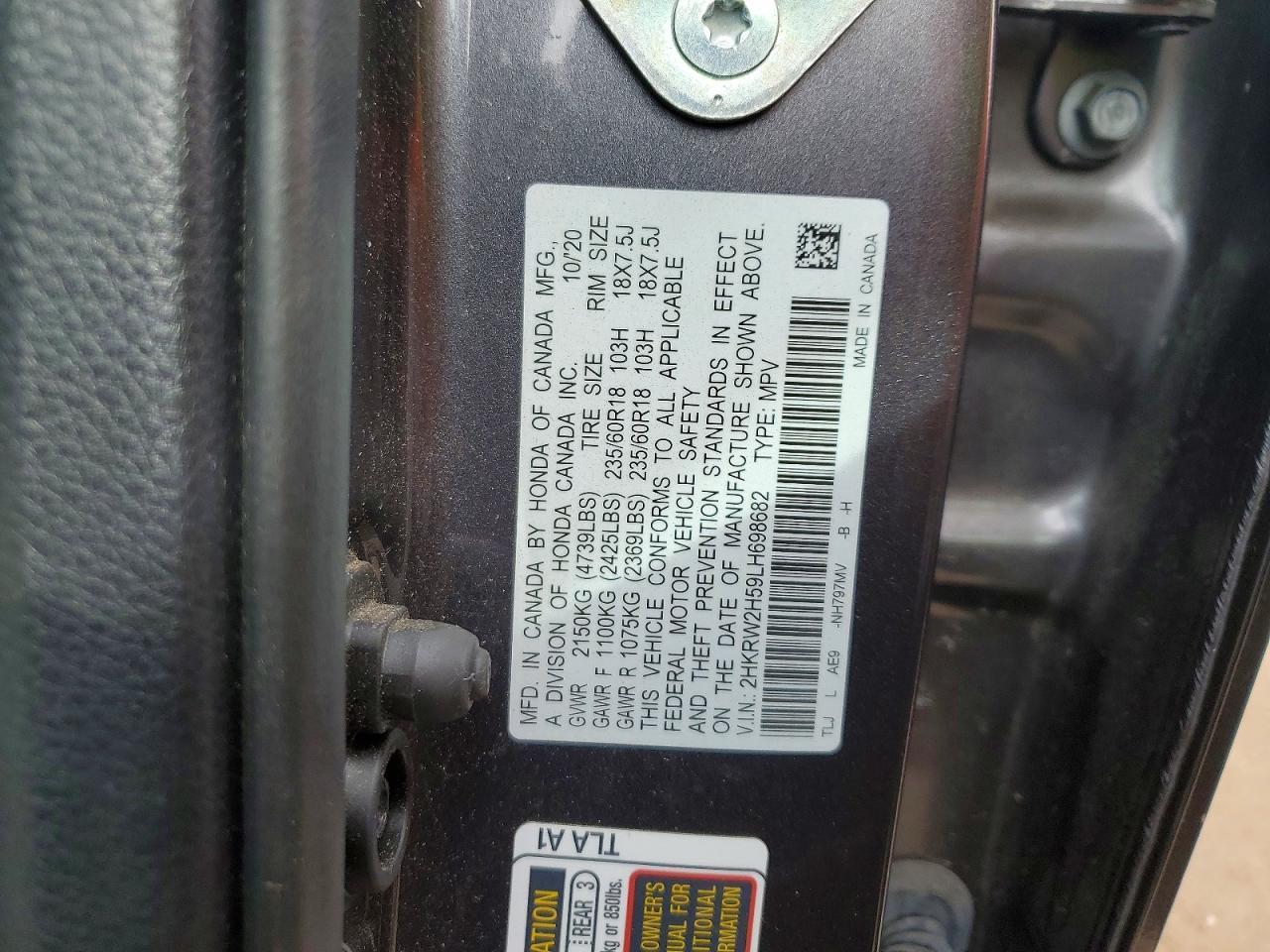 2020 Honda Cr-V Ex - zdjęcie 13