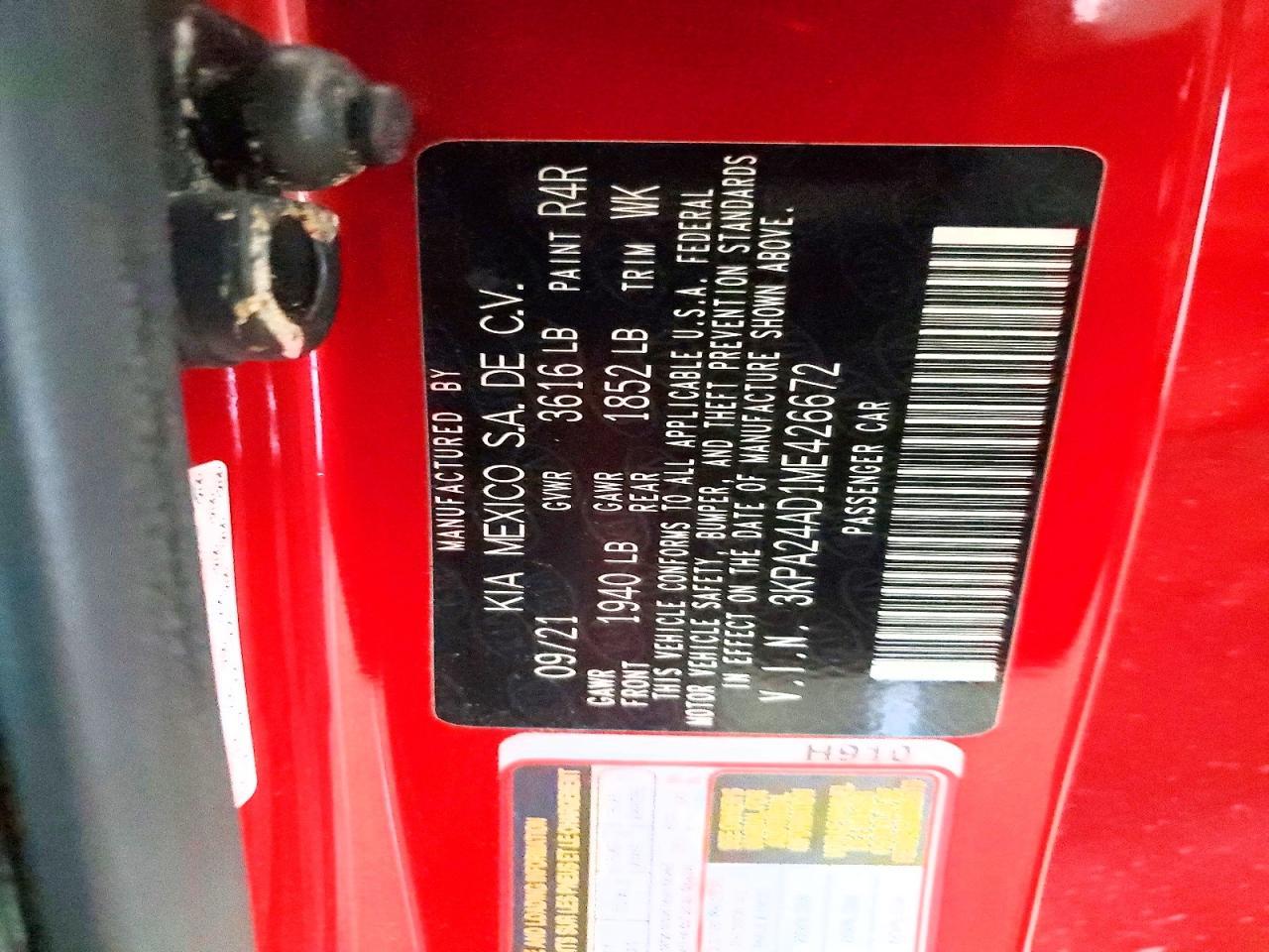 2021 Kia Rio S - zdjęcie 12