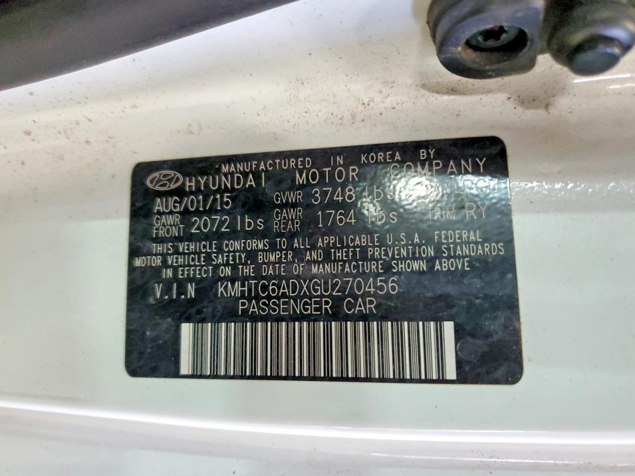 2016 Hyundai Veloster Base - zdjęcie 12