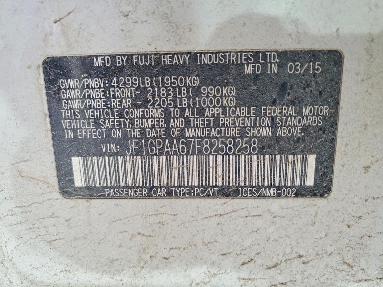 2015 Subaru Impreza - zdjęcie 12