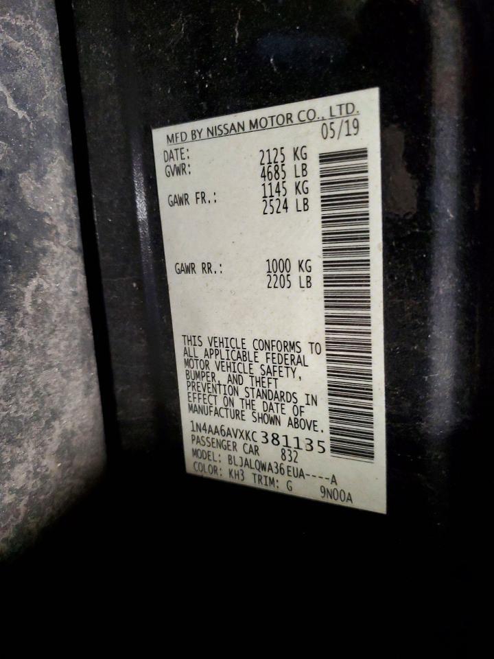 2019 Nissan Maxima 3.5 S - zdjęcie 12