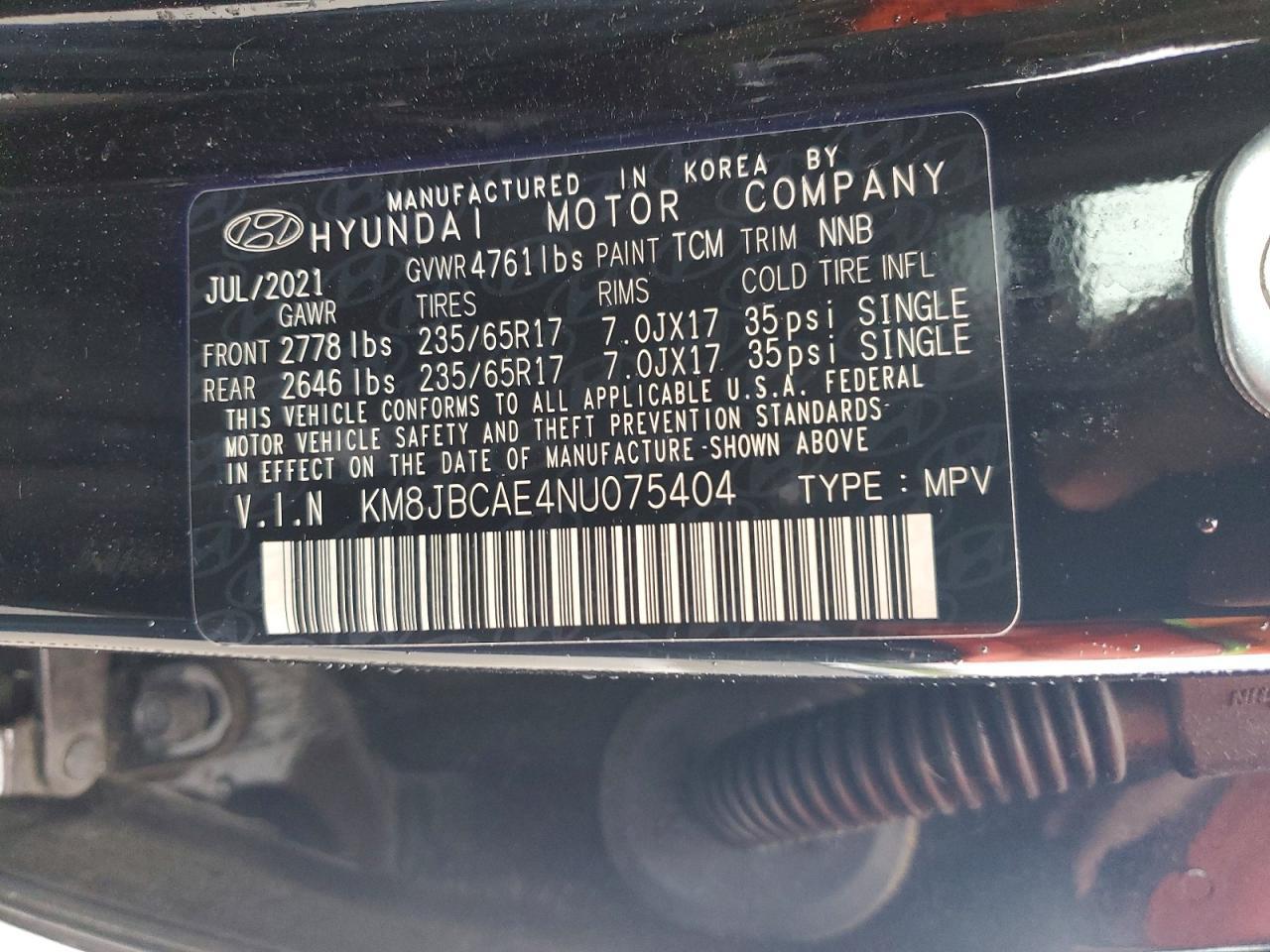 2022 Hyundai Tucson Sel - zdjęcie 12