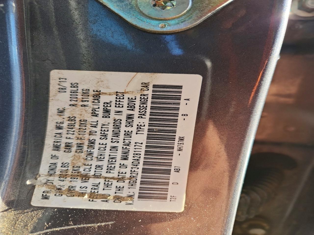 2013 Honda Accord Lx - zdjęcie 13