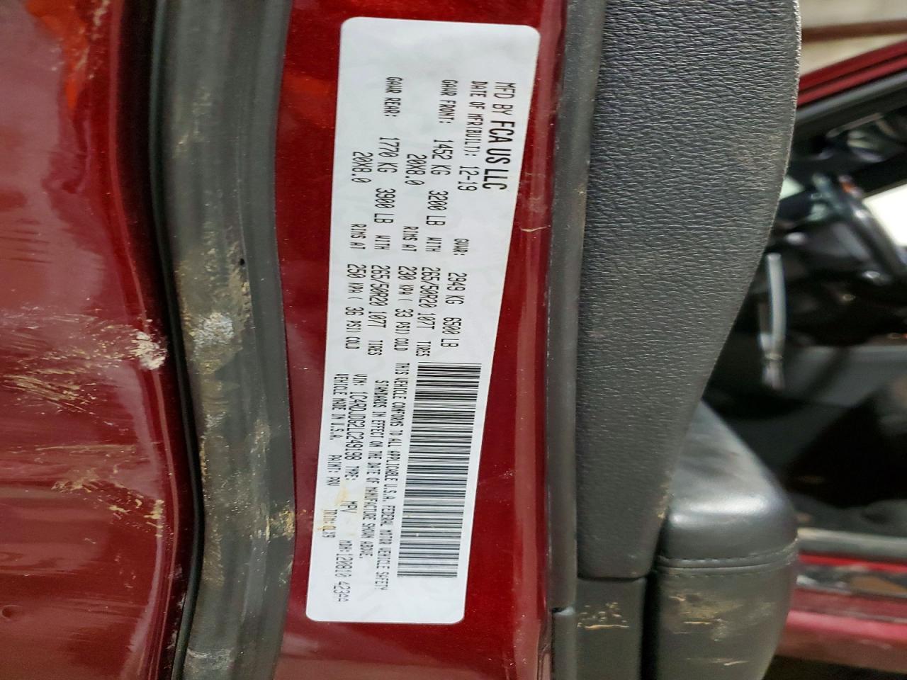 2020 Dodge Durango Gt - zdjęcie 14