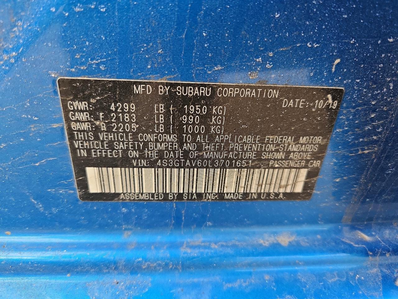 2020 Subaru Impreza Premium - zdjęcie 12