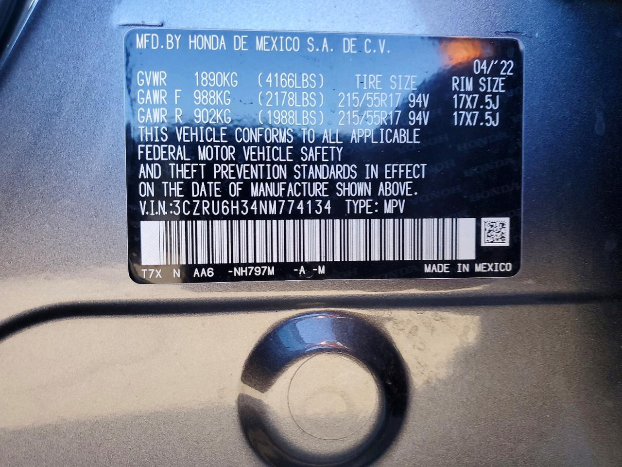 2022 Honda Hr-V Lx - zdjęcie 12