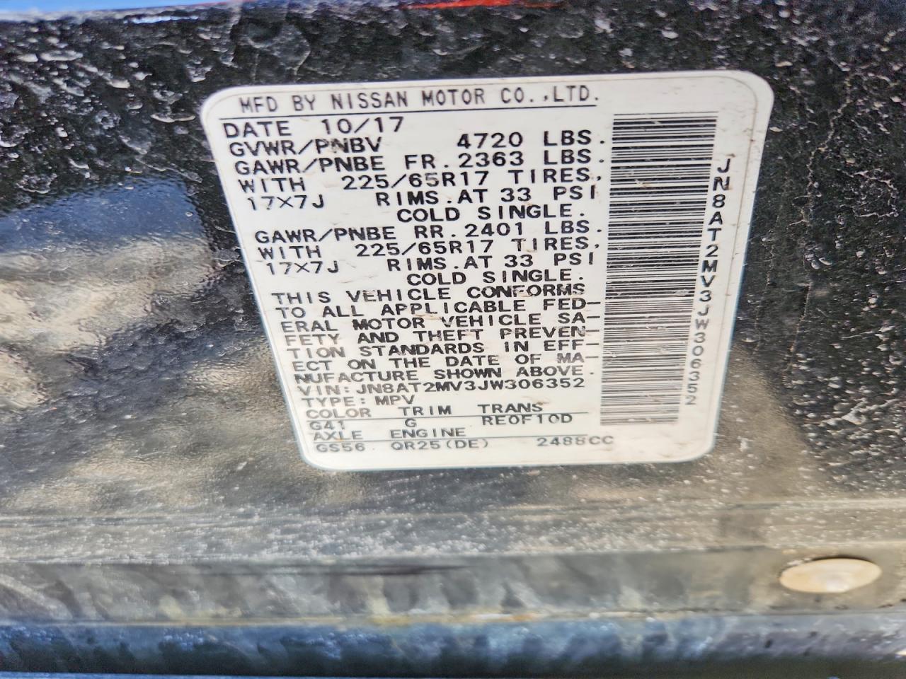 2018 Nissan Rogue Sv - zdjęcie 13