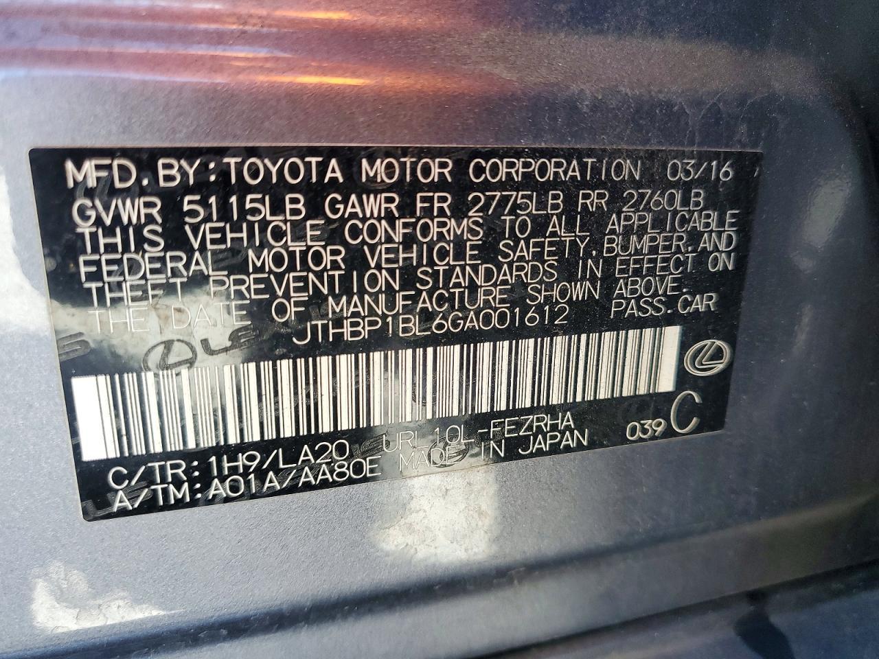 2016 Lexus Gs F Base - zdjęcie 12