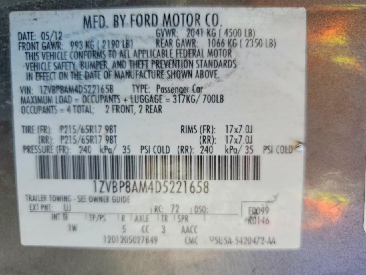 2013 Ford Mustang - zdjęcie 12