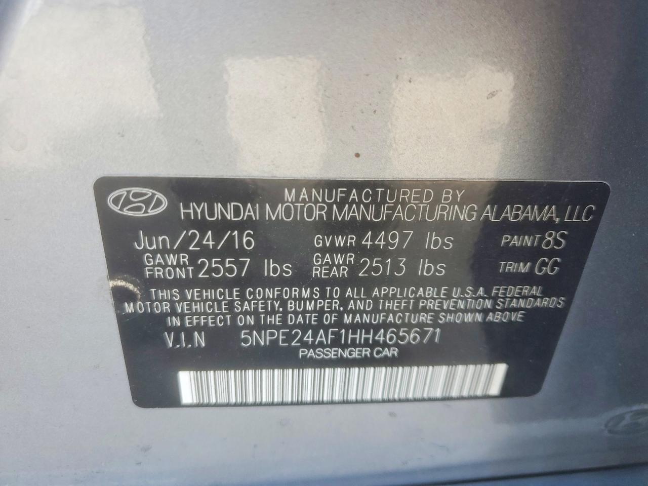 2017 Hyundai Sonata Base - zdjęcie 12