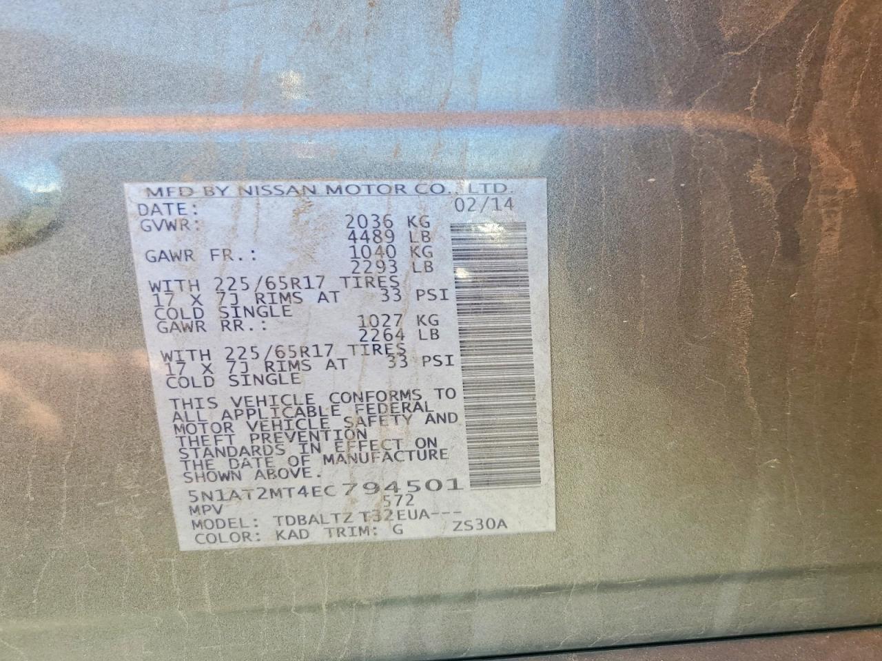 2014 Nissan Rogue Sv - zdjęcie 13