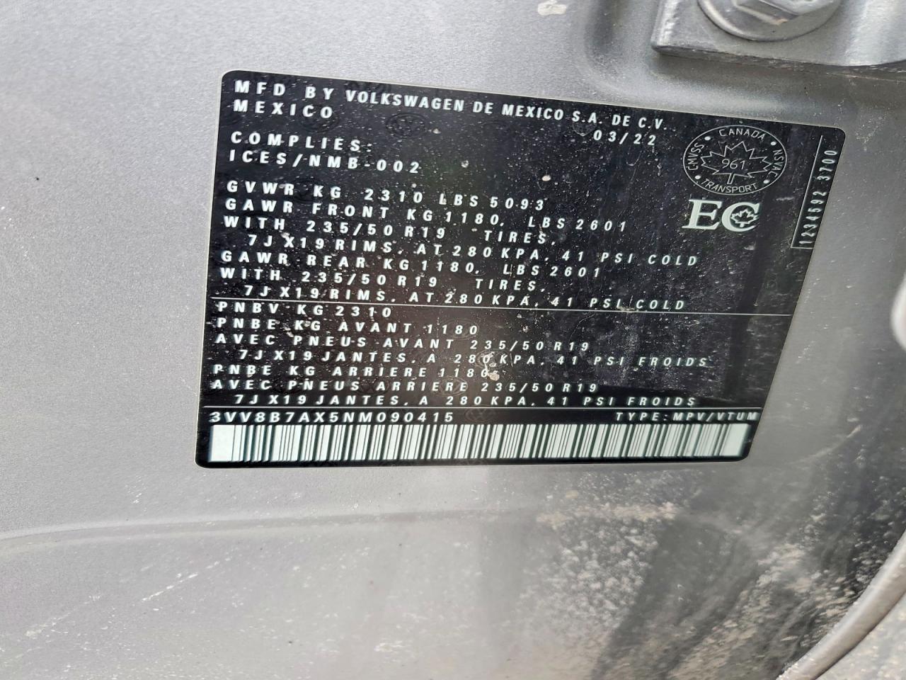 2022 Volkswagen Tiguan Se R-Line Black - zdjęcie 14