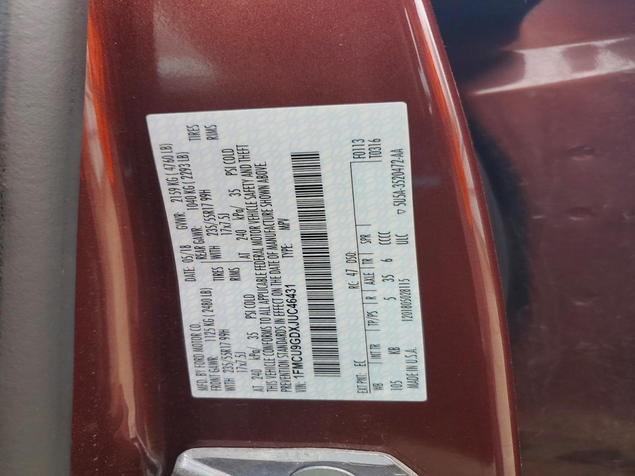 2018 Ford Escape Se - zdjęcie 13