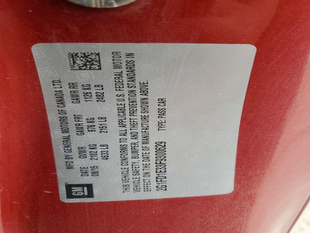 2015 Chevrolet Camaro Lt - zdjęcie 12