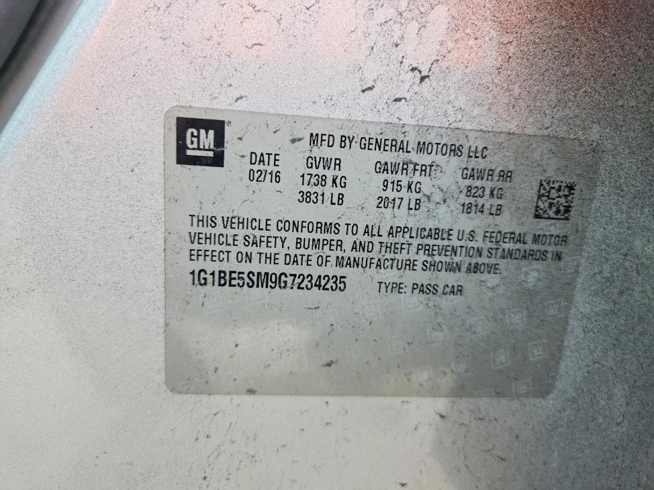 2016 Chevrolet Cruze Lt - zdjęcie 12