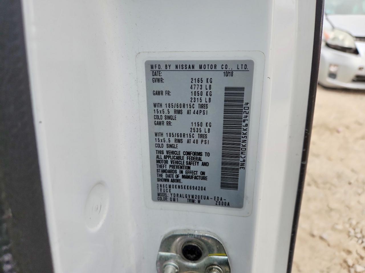 2019 Nissan Nv200 Sv - zdjęcie 12