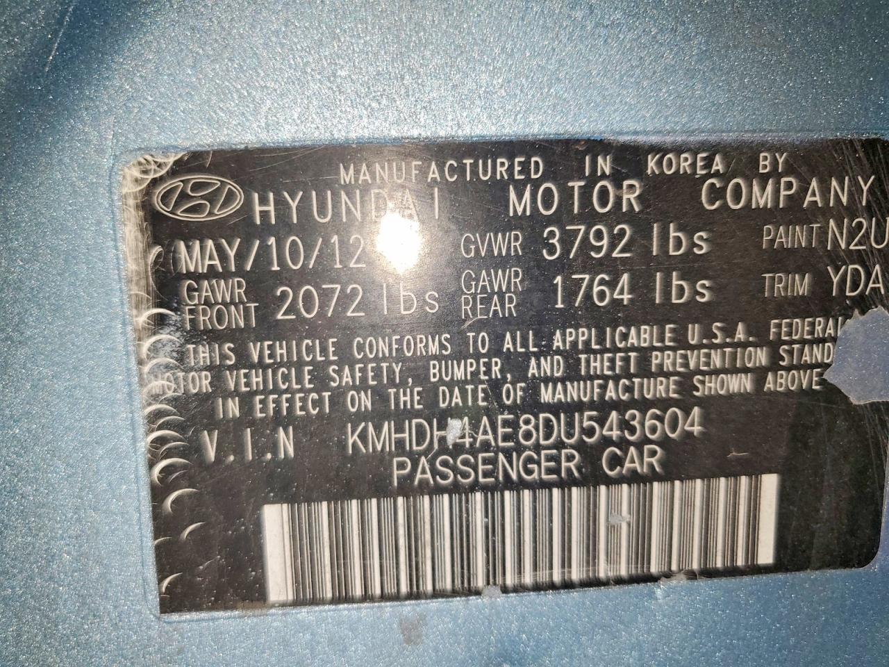 2013 Hyundai Elantra Gls - zdjęcie 14