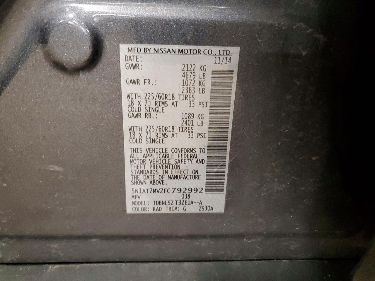 2015 Nissan Rogue Sl - zdjęcie 13