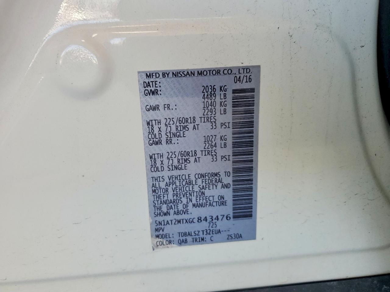 2016 Nissan Rogue Sl - zdjęcie 12