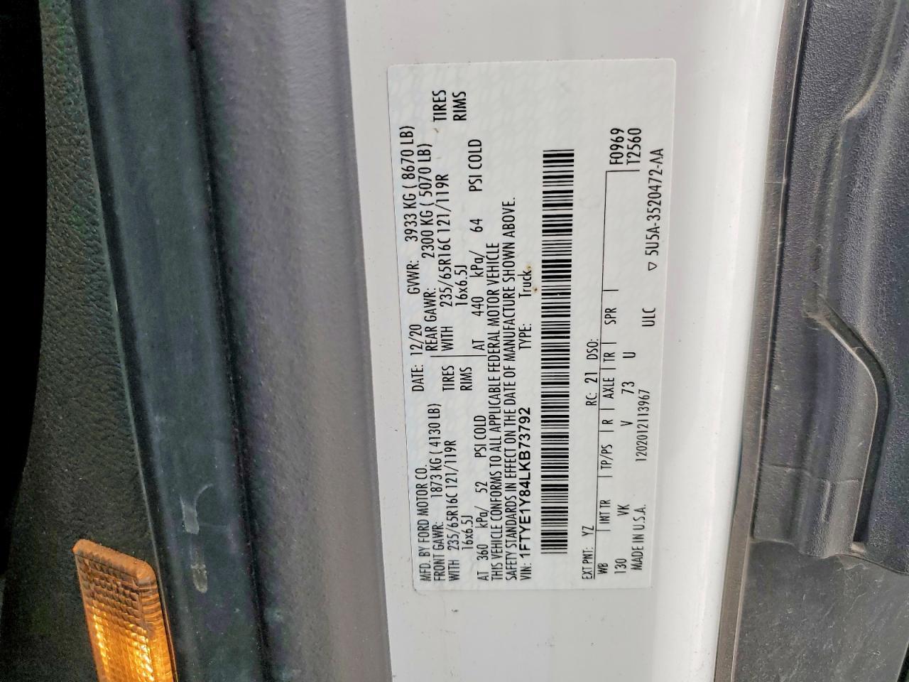 2020 Ford Transit T-150 - zdjęcie 13