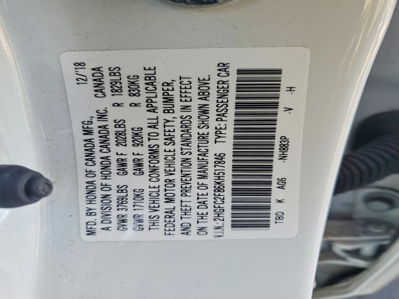 2019 Honda Civic Sport - zdjęcie 12