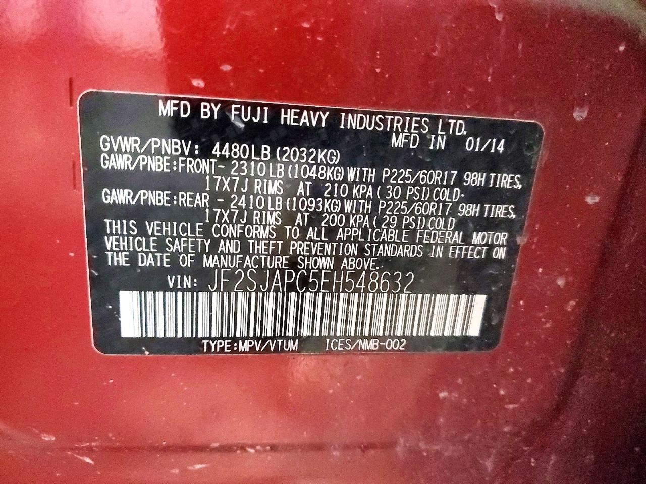 2014 Subaru Forester 2.5I Touring - zdjęcie 13