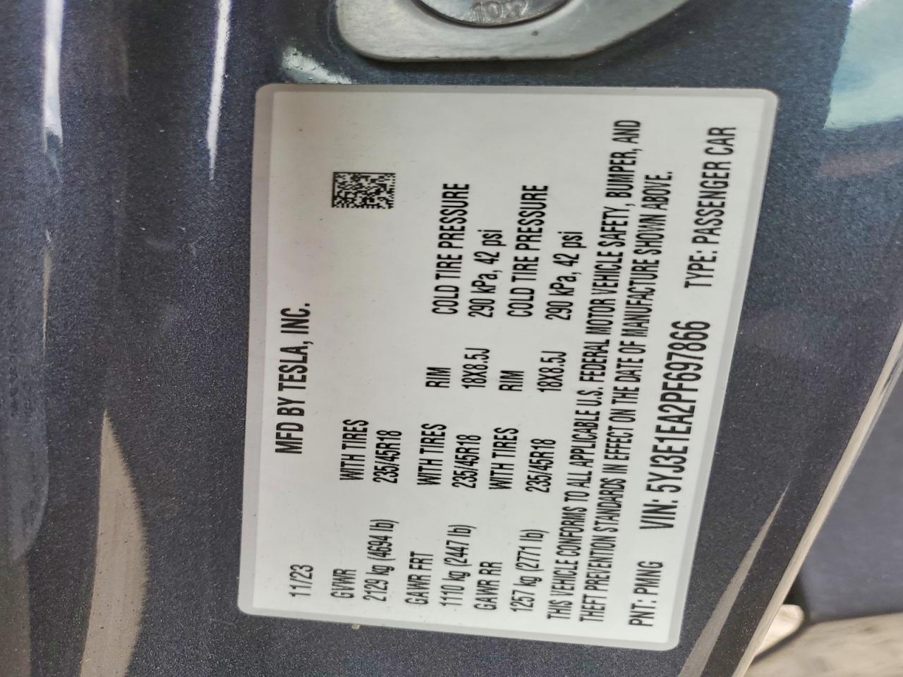 2023 Tesla Model 3 - zdjęcie 12