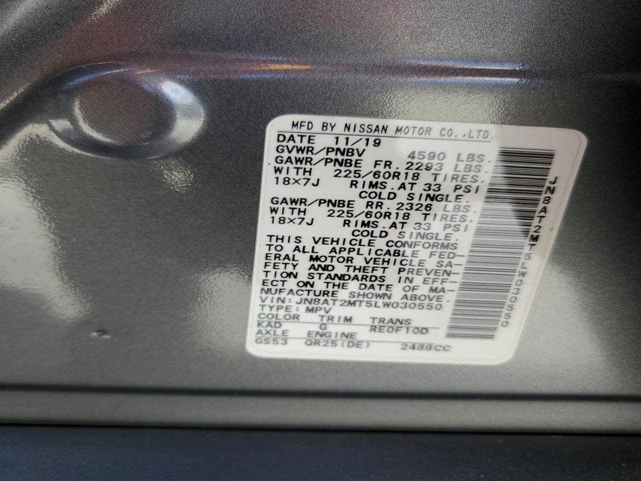 2020 Nissan Rogue Sv - zdjęcie 13