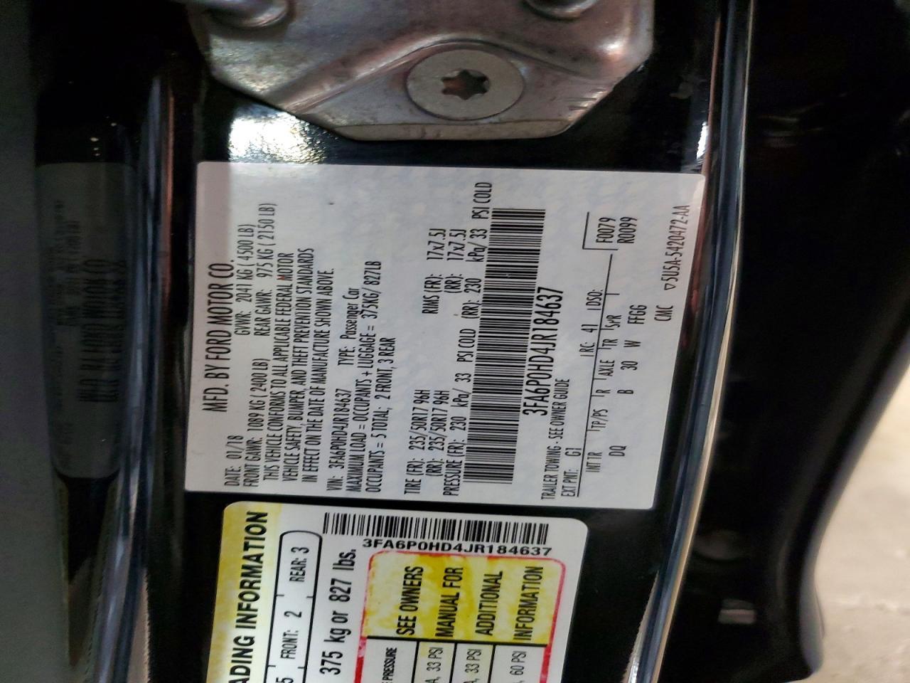 2018 Ford Fusion Se - zdjęcie 12
