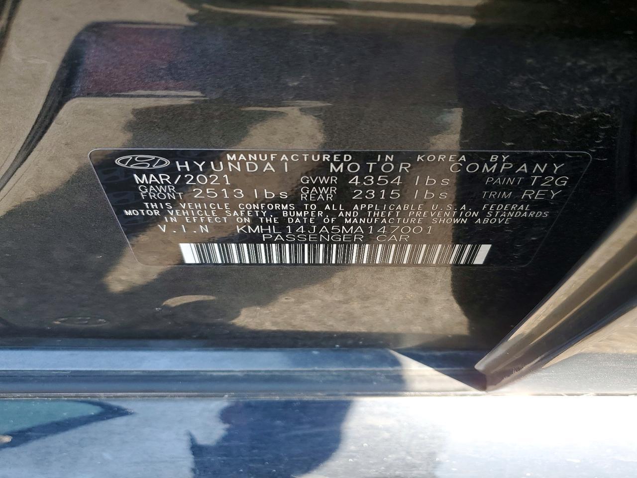 2021 Hyundai Sonata Sel - zdjęcie 12