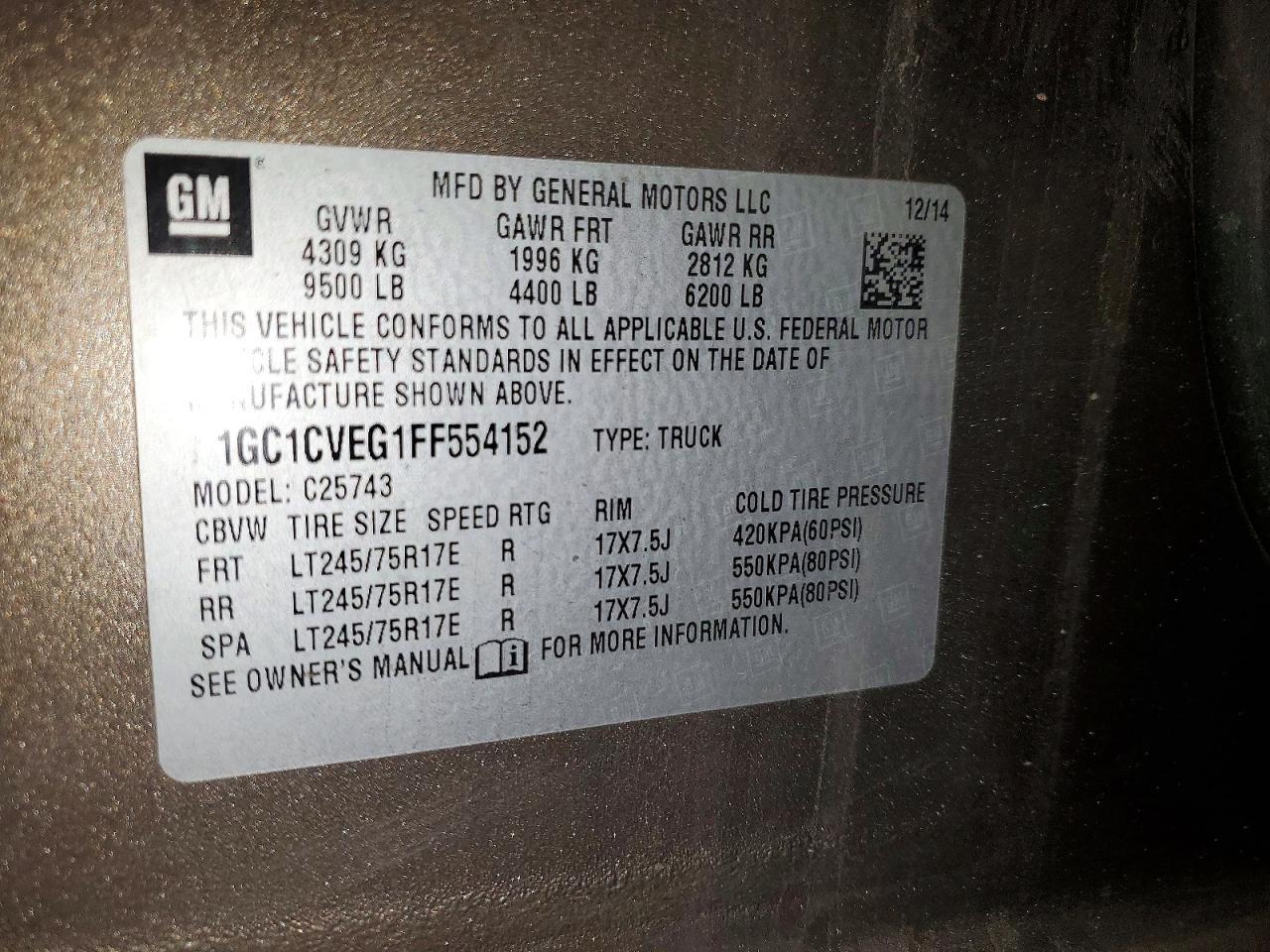 2015 Chevrolet Silverado C2500 Heavy Duty Lt - zdjęcie 12