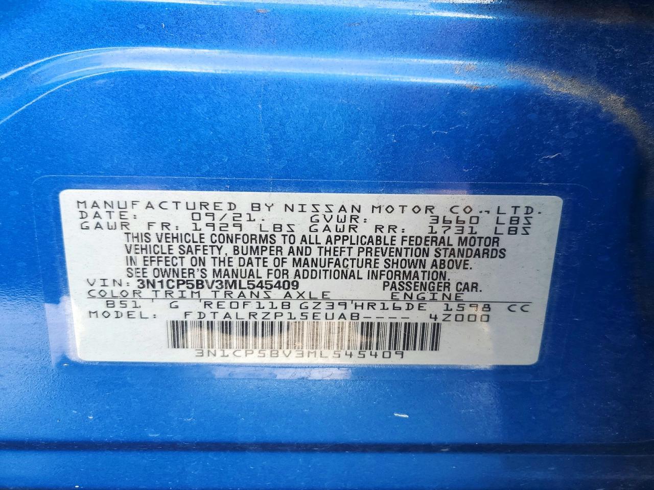 2021 Nissan Kicks S - zdjęcie 14