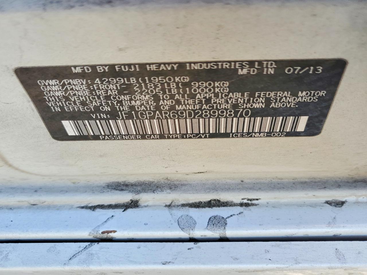 2013 Subaru Impreza Sport Limited - zdjęcie 12