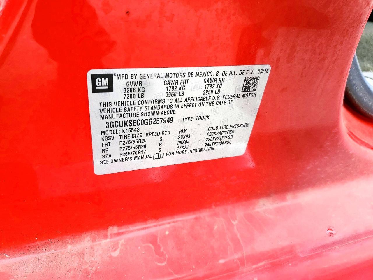 2016 Chevrolet Silverado K1500 Ltz - zdjęcie 12