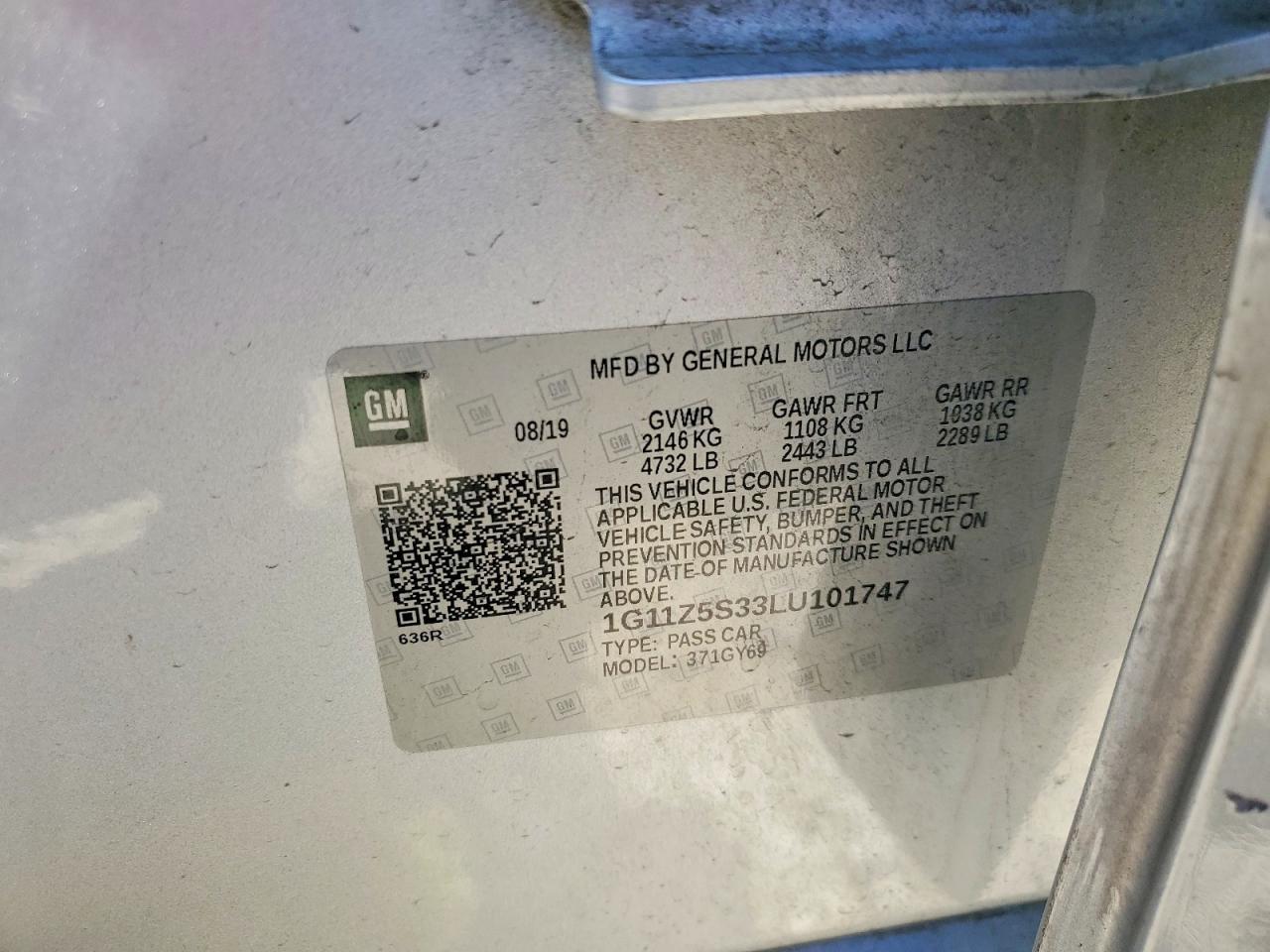 2020 Chevrolet Impala Lt - zdjęcie 12