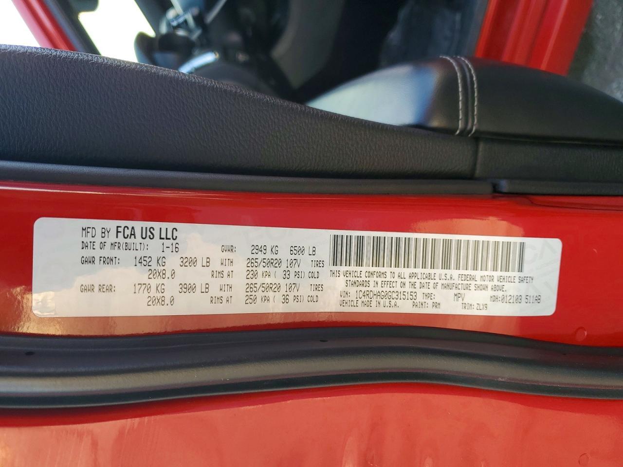 2016 Dodge Durango Sxt - zdjęcie 13