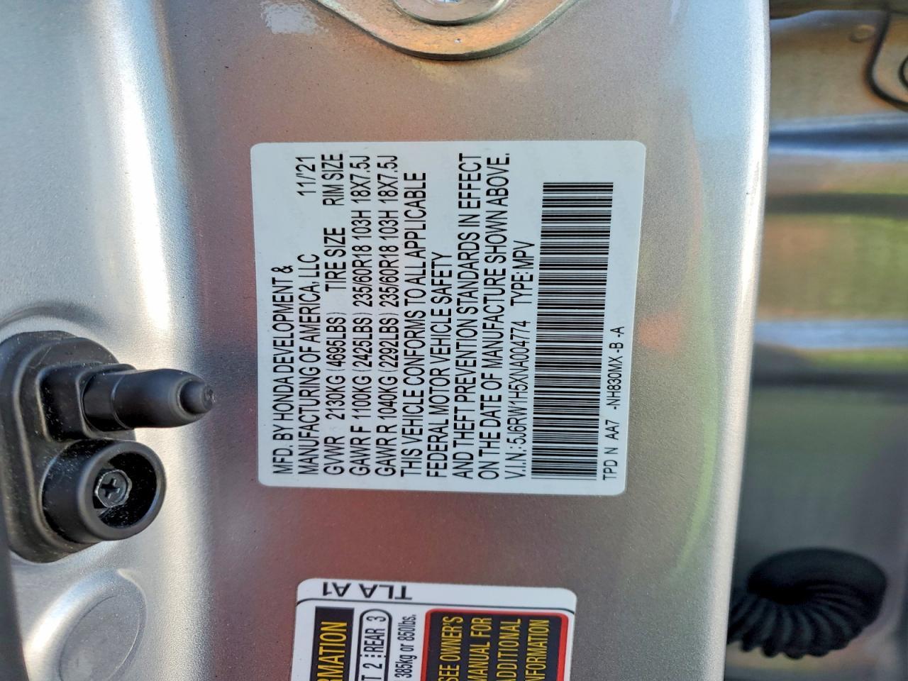 2022 Honda Cr-V Ex - zdjęcie 13