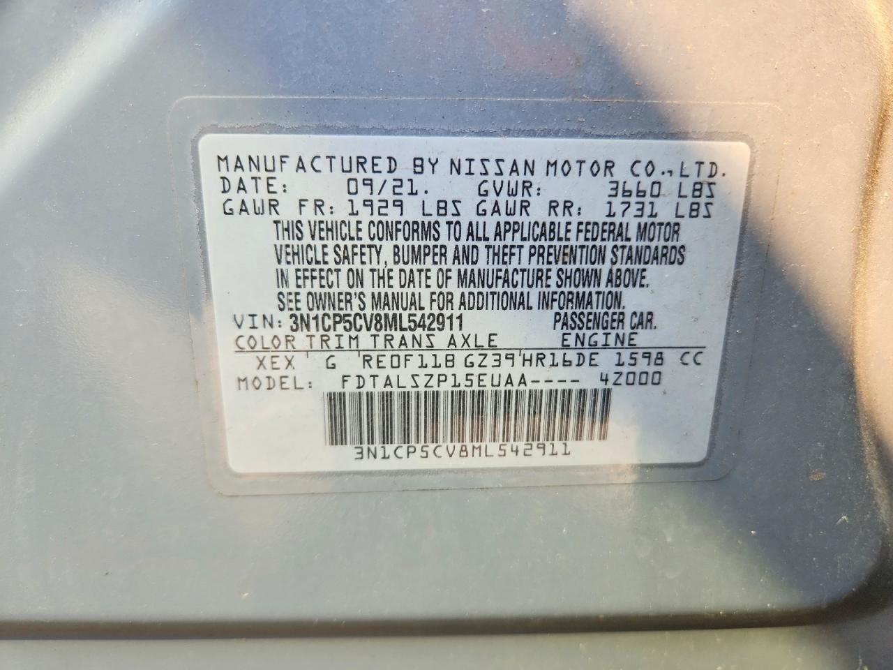 2021 Nissan Kicks Sv - zdjęcie 13