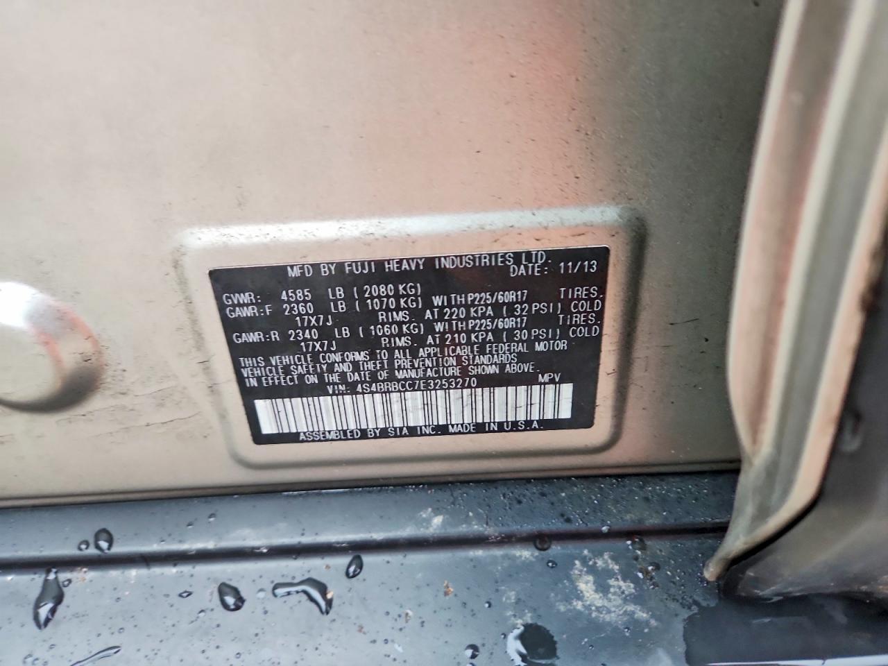 2014 Subaru Outback 2.5I Premium - zdjęcie 13