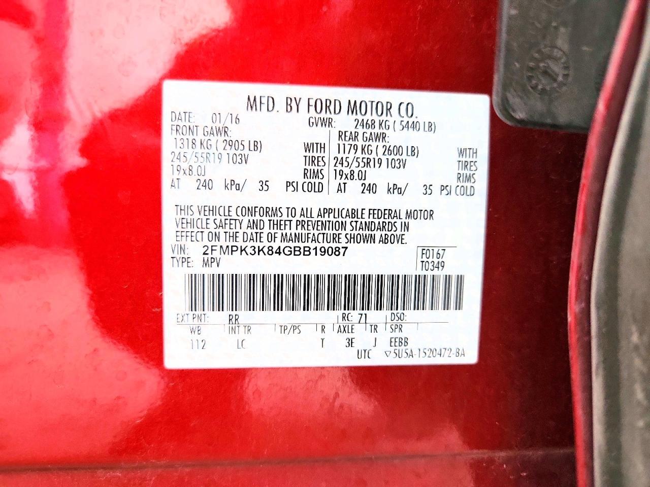 2016 Ford Edge Titanium - zdjęcie 14