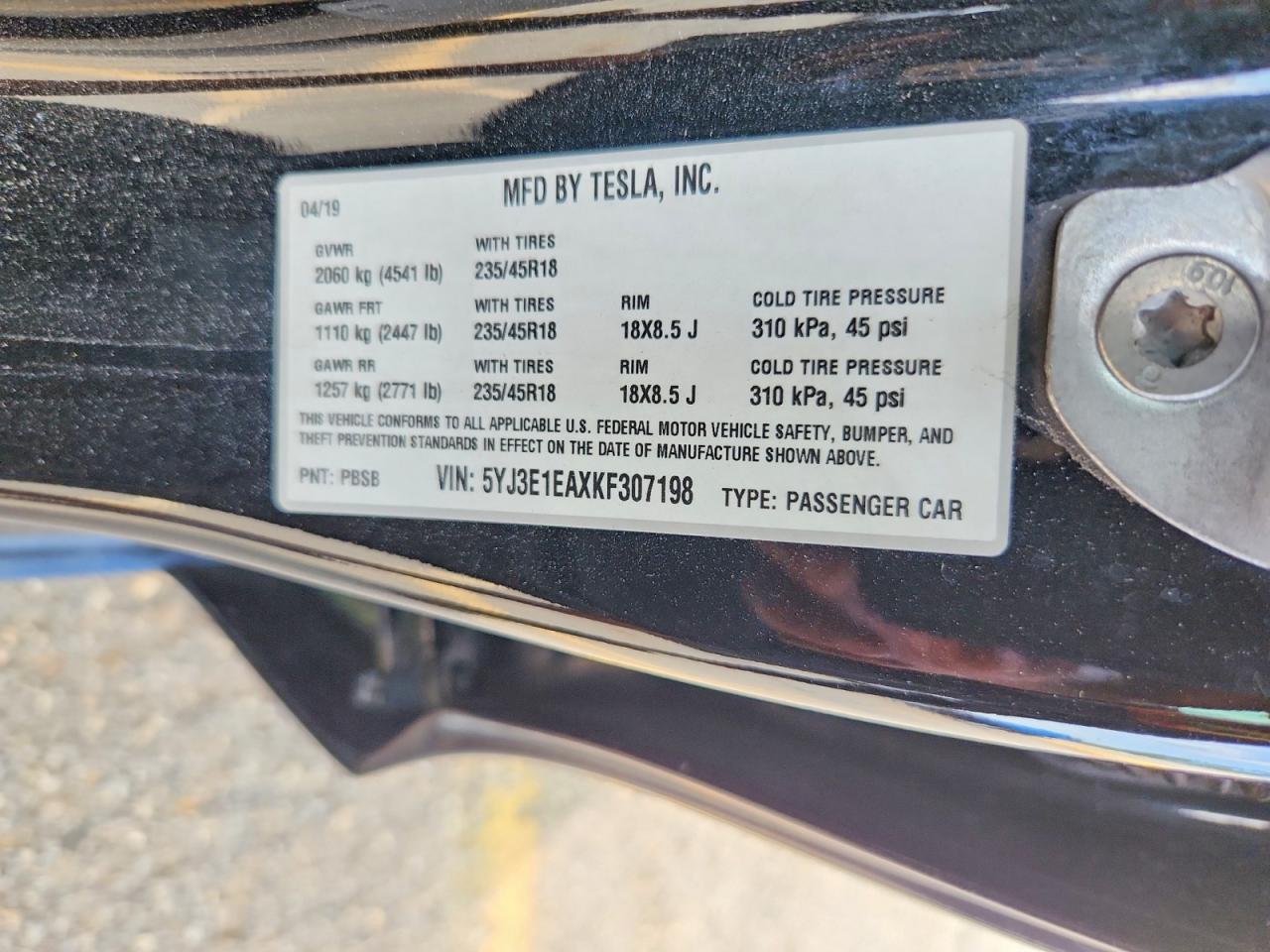 2019 Tesla Model 3 - zdjęcie 12