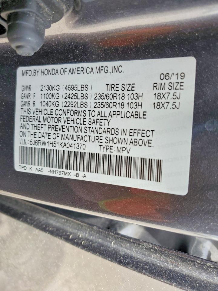 2019 Honda Cr-V Ex - zdjęcie 13