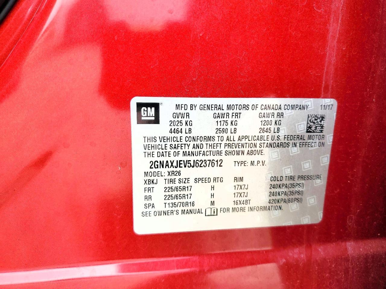 2018 Chevrolet Equinox Lt - zdjęcie 12