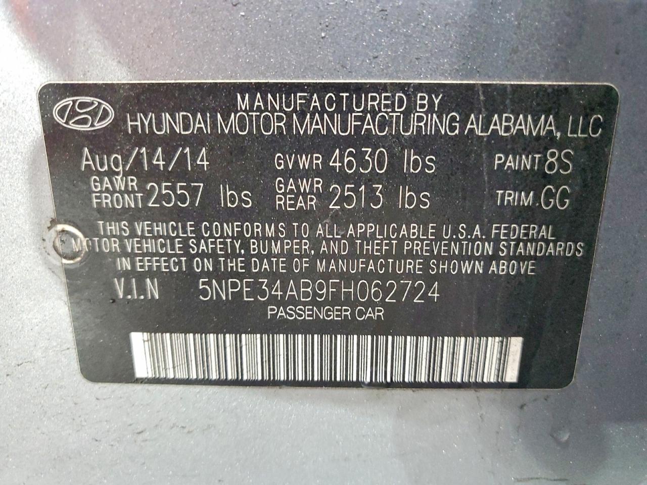2015 Hyundai Sonata Sport 2.0T - zdjęcie 12