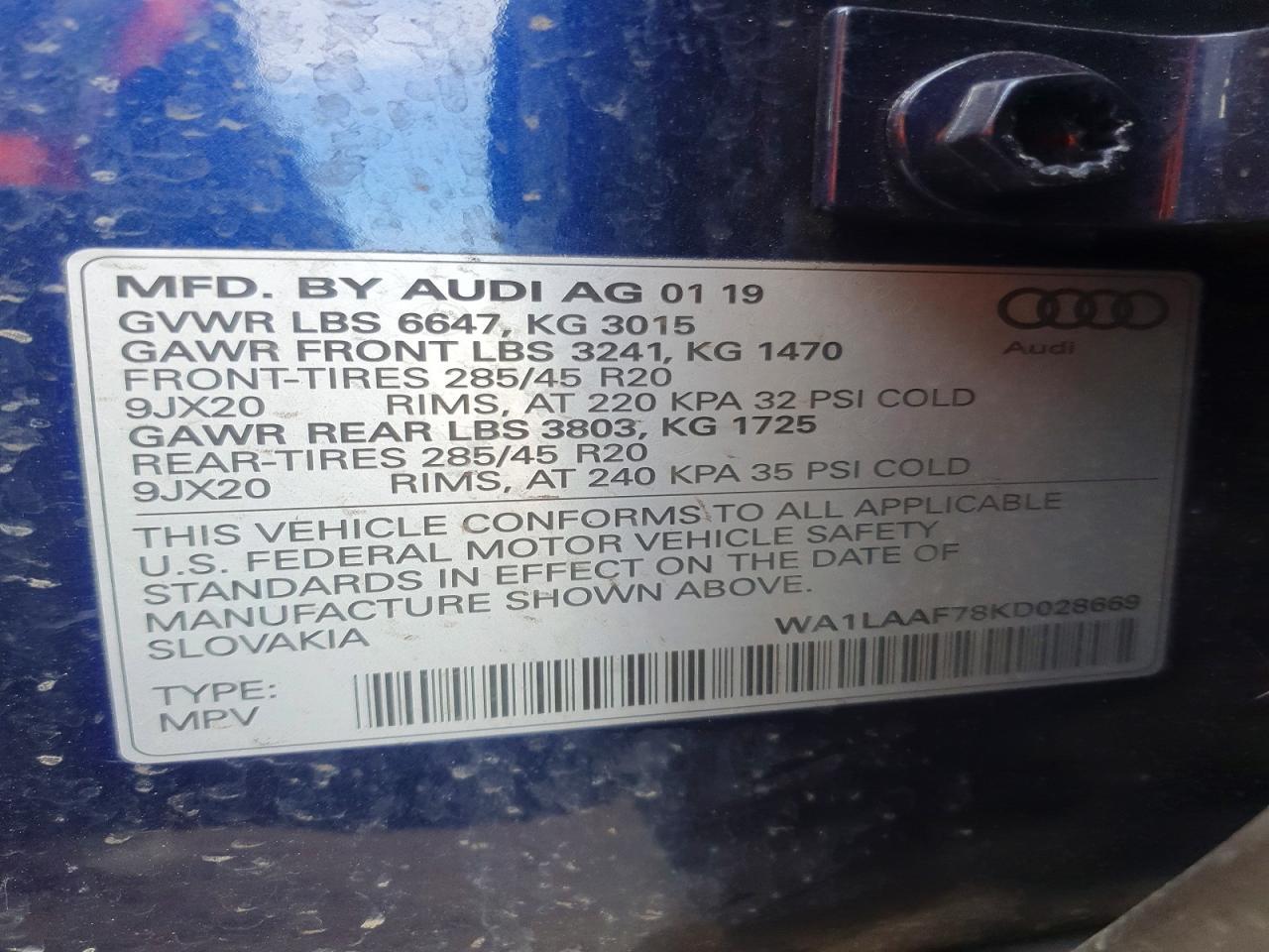 2019 Audi Q7 Premium Plus - zdjęcie 12