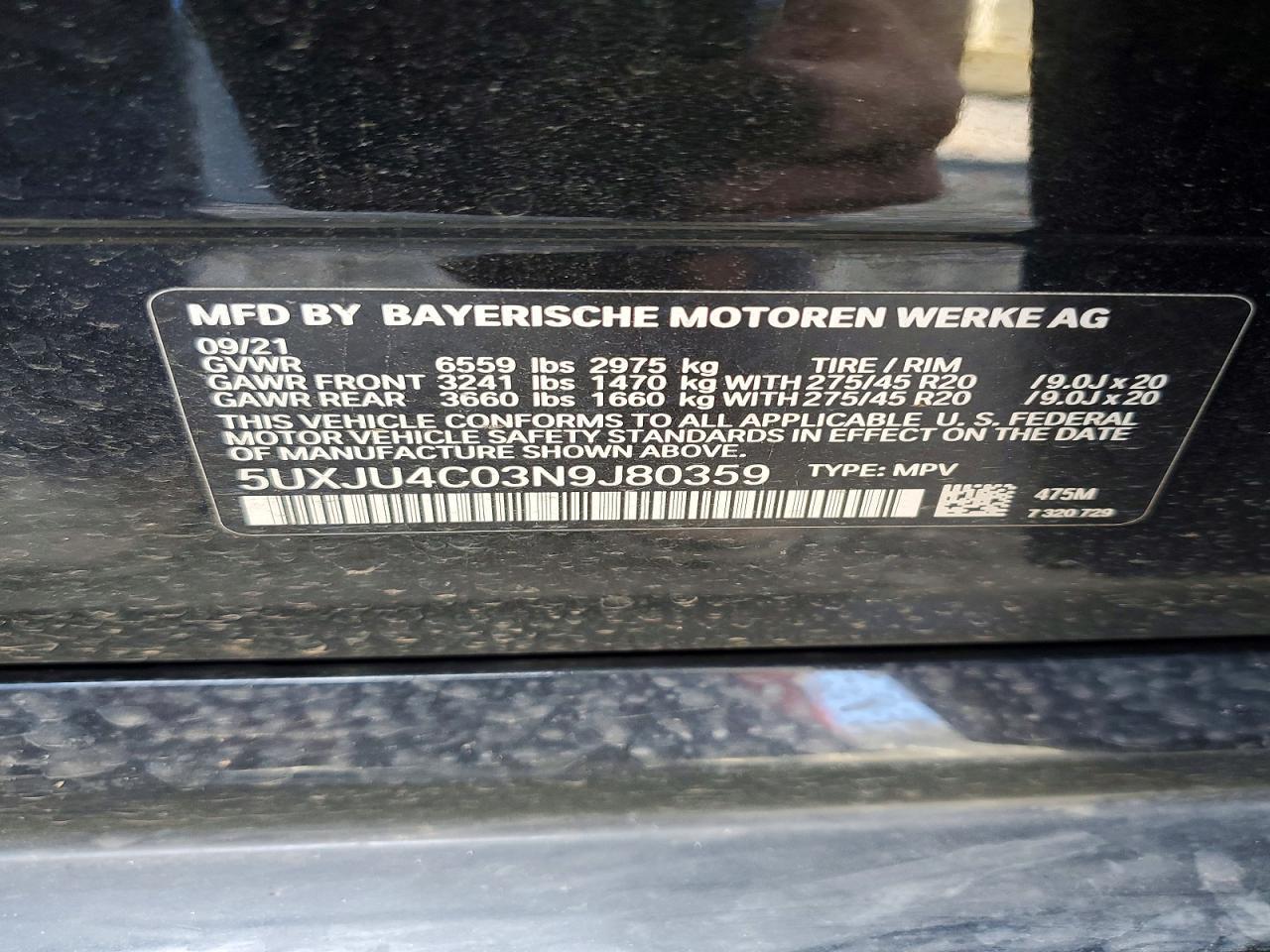 2022 BMW X5 M50I - zdjęcie 13
