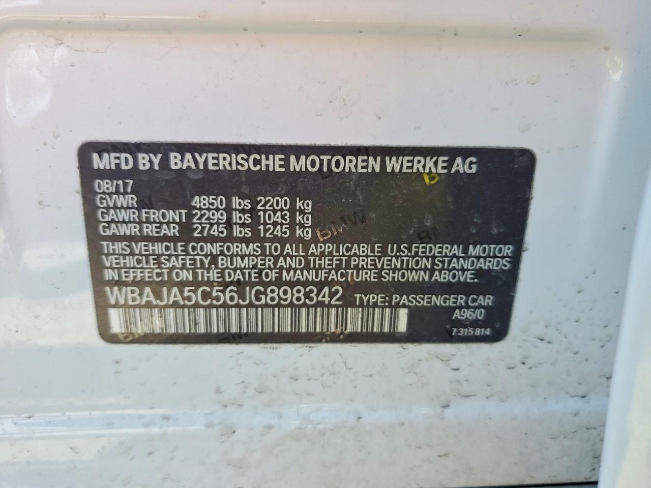 2018 BMW 530 I - zdjęcie 12